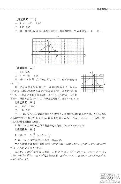 山东文艺出版社2020初中课堂同步训练八年级数学上册人教版答案