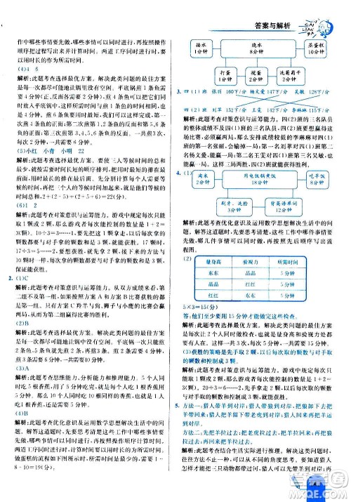 河北教育出版社2020全新版七彩练霸数学四年级上册人教版答案