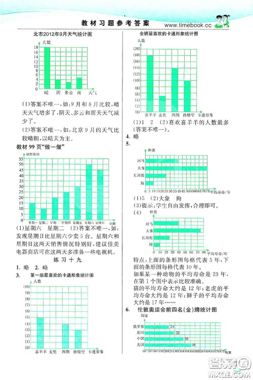 河北教育出版社2020小学创新一点通四年级数学上册人教版答案