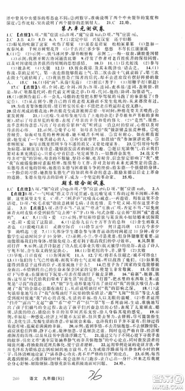 云南美术出版社2020学生课程精巧训练课堂创新学练测九年级语文上册人教版答案 云南美术出版社2020学生课程精巧训练课堂创新学练测九年级语文上册人教版答案