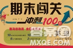 江苏人民出版社2020年期末闯关冲刺100分英语七年级上册WYS外研版答案 江苏人民出版社2020年期末闯关冲刺100分英语七年级上册WYS外研版答案
