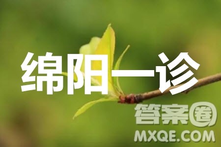 绵阳市高中2018级第一次诊断性考试文科数学试题及答案