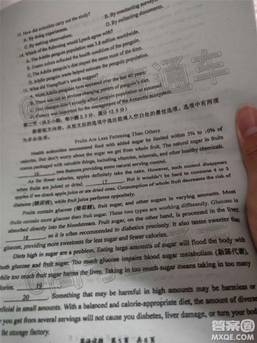 惠州市2021届高三第二次调研考试英语试题及答案 惠州市2021届高三第二次调研考试英语试题及答案