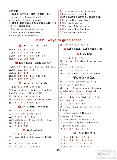 南方出版社2020秋核心素养天天练六年级上册英语R人教版答案