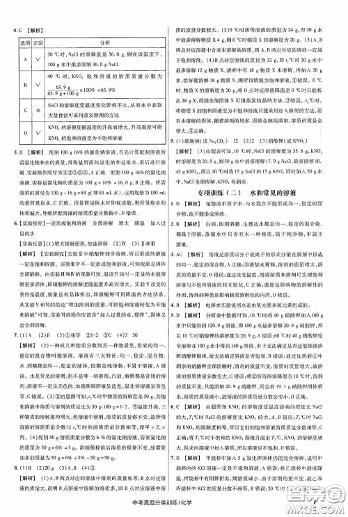 新疆青少年出版社金考卷特快专递2021版中考真题分类训练化学答案 新疆青少年出版社金考卷特快专递2021版中考真题分类训练化学答案
