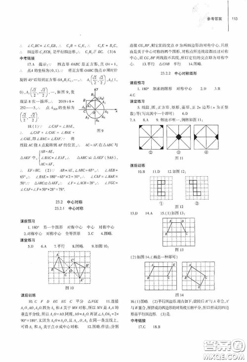 大象出版社2020初中同步练习册九年级数学上册人教版答案 大象出版社2020初中同步练习册九年级数学上册人教版答案