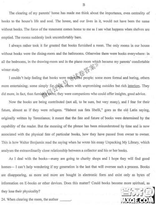 2020年衡水中学高三年级期中考试英语试卷及答案 2020年衡水中学高三年级期中考试英语试卷及答案