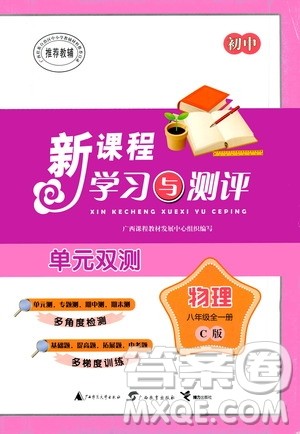 广西教育出版社2020初中新课程学习与测评单元双测物理八年级全一册C版答案