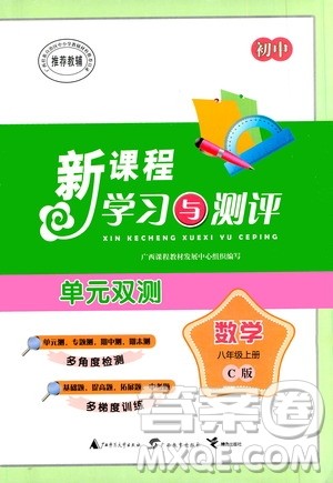 广西教育出版社2020初中新课程学习与测评单元双测数学八年级上册C版答案