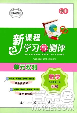 广西教育出版社2020初中新课程学习与测评单元双测数学九年级全一册C版答案
