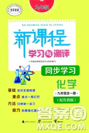 广西教育出版社2020新课程学习与测评同步学习化学九年级全一册鲁教版答案 广西教育出版社2020新课程学习与测评同步学习化学九年级全一册鲁教版答案