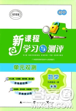 广西教育出版社2020初中新课程学习与测评单元双测数学九年级全一册B版答案