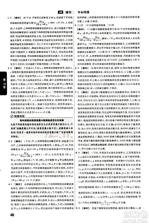 金考卷特快专递2021版福建中考45套汇编化学答案 金考卷特快专递2021版福建中考45套汇编化学答案