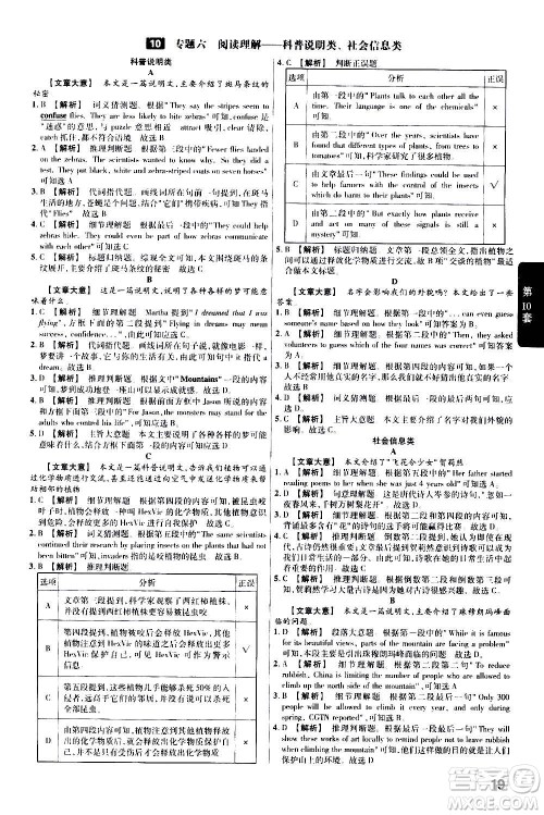 金考卷特快专递2021版福建中考45套汇编英语答案 金考卷特快专递2021版福建中考45套汇编英语答案
