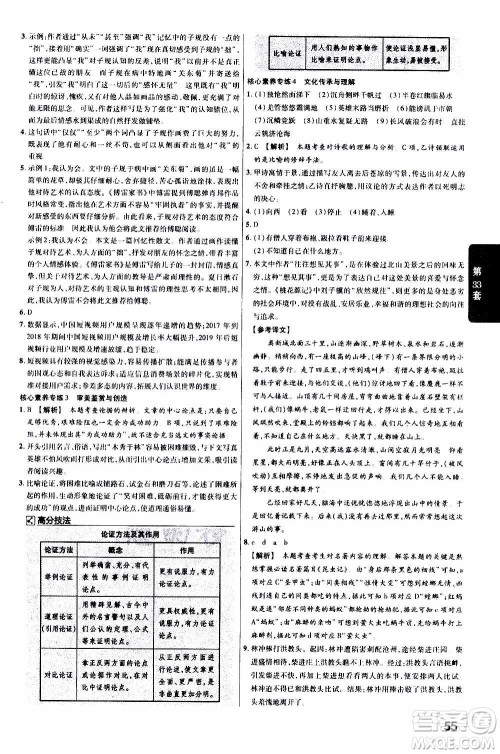 金考卷特快专递2021版福建中考45套汇编语文答案 金考卷特快专递2021版福建中考45套汇编语文答案
