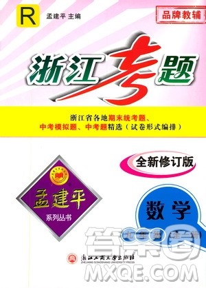 孟建平系列丛书2020年浙江考题数学九年级全一册R人教版答案