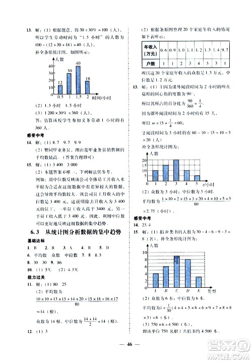 广东经济出版社2020年百分导学数学八年级上册BS北师版答案