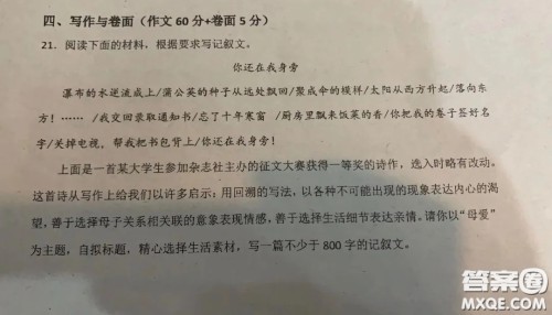 以母爱为主题的作文800字 关于以母爱为主题的作文800字