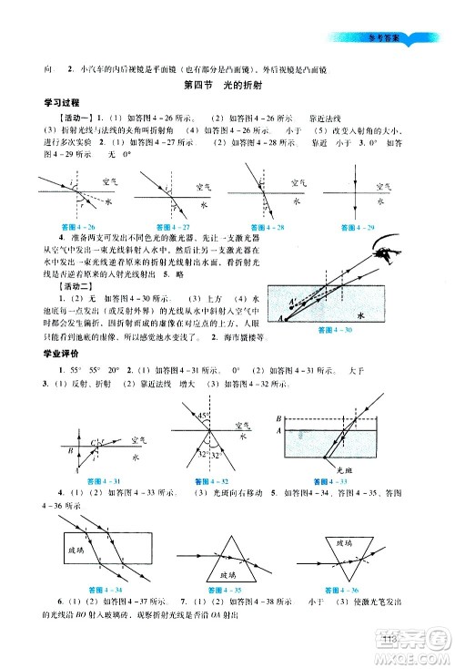 广州出版社2020阳光学业评价物理八年级上册人教版答案 广州出版社2020阳光学业评价物理八年级上册人教版答案