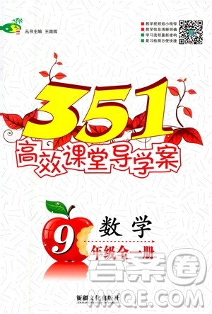 新疆文化出版社2020年351高效课堂导学案九年级全一册数学人教版答案