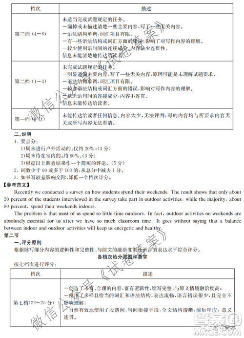 炎德英才大联考联合体2020年高三12月联考英语试题及答案