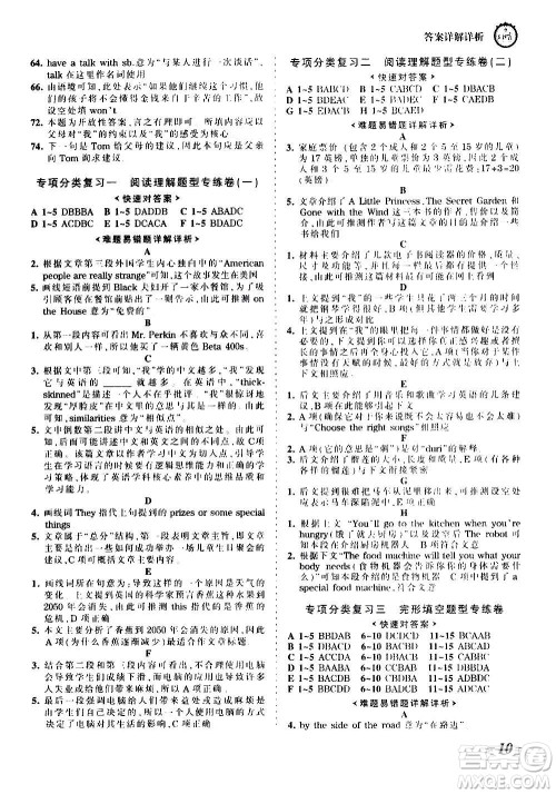 江西人民出版社2020秋王朝霞考点梳理时习卷英语八年级上册RJ人教版答案 江西人民出版社2020秋王朝霞考点梳理时习卷英语八年级上册RJ人教版答案