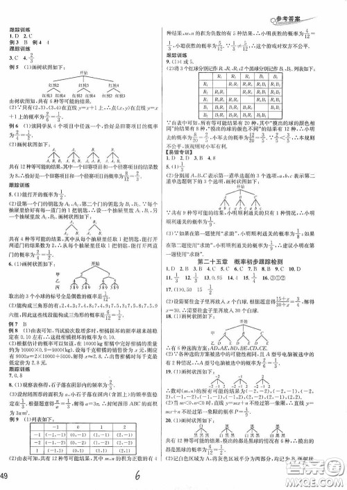 南方出版社2020学林驿站各地期末名卷精选九年级数学全一册人教版答案