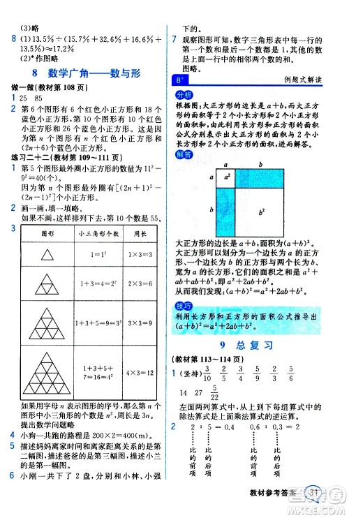 人民教育出版社2020教材解读数学六年级上册人教版答案