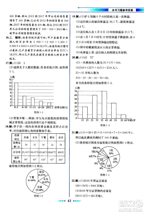 2020年教材解读数学七年级上册HK沪科版参考答案