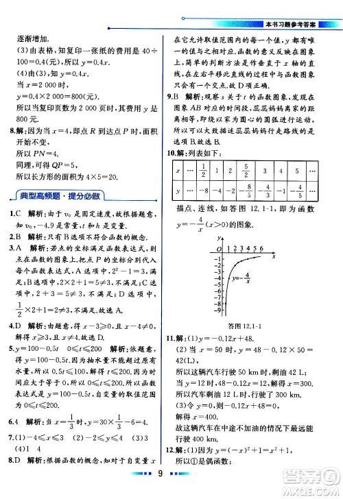 2020年教材解读数学八年级上册HK沪科版参考答案
