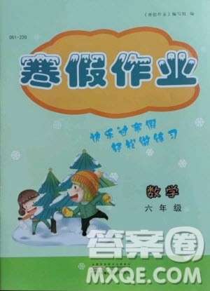 黄山书社2021寒假作业数学六年级人教版答案