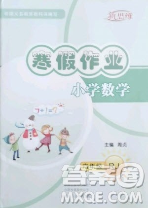 河南电子音像出版社2021新思维寒假作业小学数学六年级人教版答案