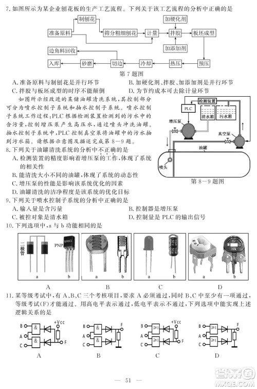 2021届浙江1月学考选考技术试题及答案