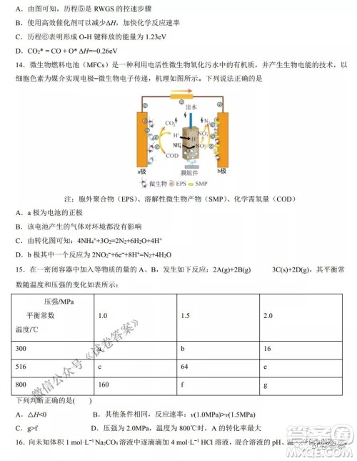 2021年1月八省联考考前猜题卷化学试题及答案