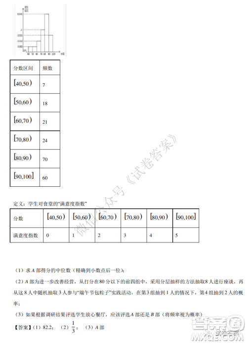 2021届全国学海大联考新高考模拟试卷六理科数学试题及答案