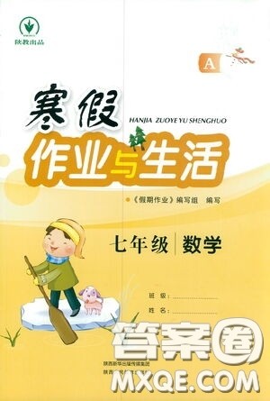 陕西人民教育出版社2021陕教出品寒假作业与生活七年级数学A版答案