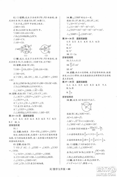 河北少年儿童出版社2021赢在起跑线上中学生快乐寒假九年级数学人教版答案