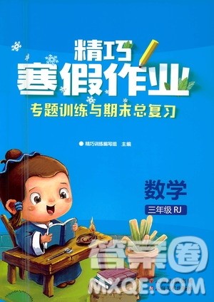 云南美术出版社2021精巧寒假作业数学三年级RJ人教版答案