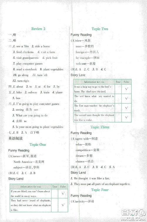 辽宁师范大学出版社2021寒假乐园六年级英语辽师版答案