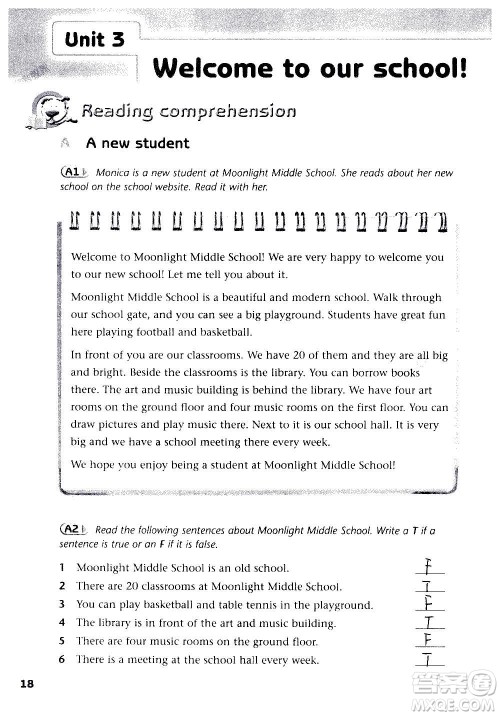 译林出版社2020译林英语初中补充习题七年级上册译林版答案 译林出版社2020译林英语初中补充习题七年级上册译林版答案