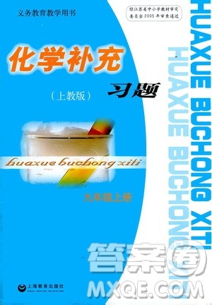 上海教育出版社2021化学补充习题九年级上册上教版答案