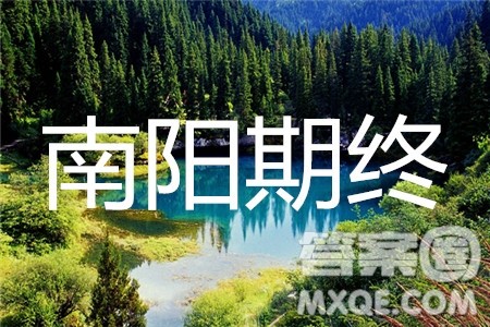 南阳2020年秋期高中三年级期终质量评估语文试题及答案