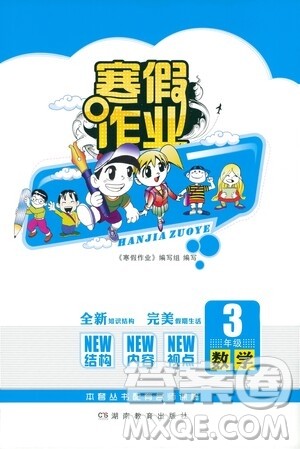 湖南教育出版社2021寒假作业三年级数学人教版答案