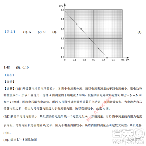 2021年河北省普通高中学业水平选择性考试模拟演练物理试题及答案