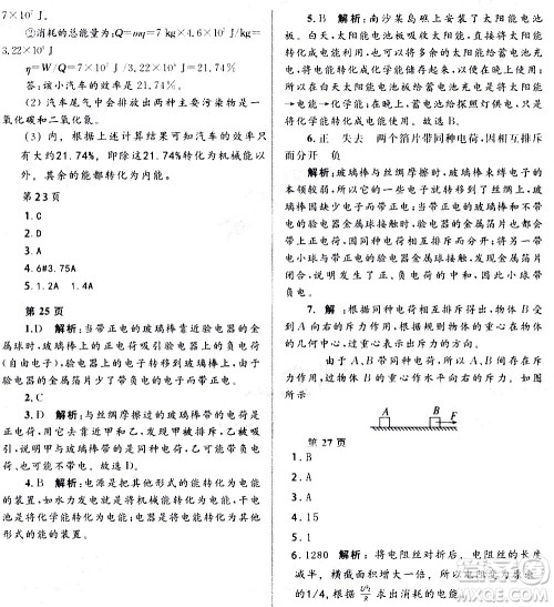 黑龙江少年儿童出版社2021寒假Happy假日九年级物理人教版答案 黑龙江少年儿童出版社2021寒假Happy假日九年级物理人教版答案