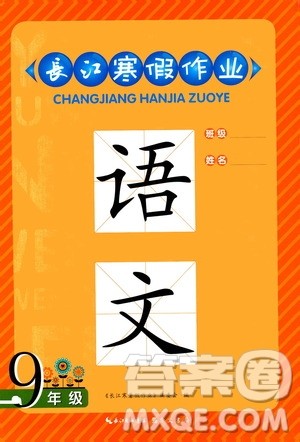 崇文书局2021长江寒假作业九年级语文人教版答案