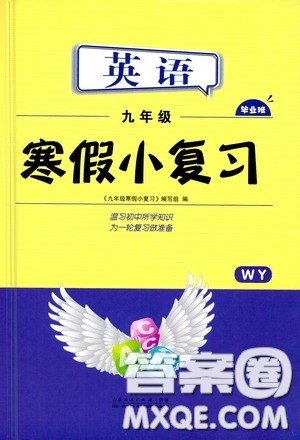 山东人民出版社2021寒假小复习九年级英语外研版答案