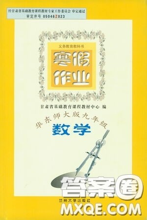 兰州大学出版社2021寒假作业华东师大版数学答案