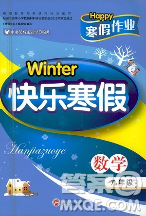 武汉大学出版社2021Happy寒假作业快乐寒假九年级数学人教版答案