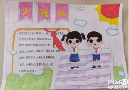 2021少先队员寒假10课手抄报 关于少先队员寒假10课的手抄报图片